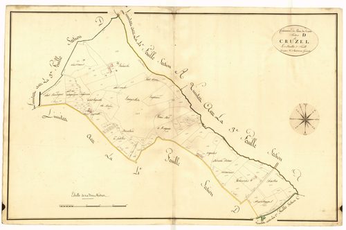 Plan primitif, atlas-D5 Cruzel, Pont-du-Casse