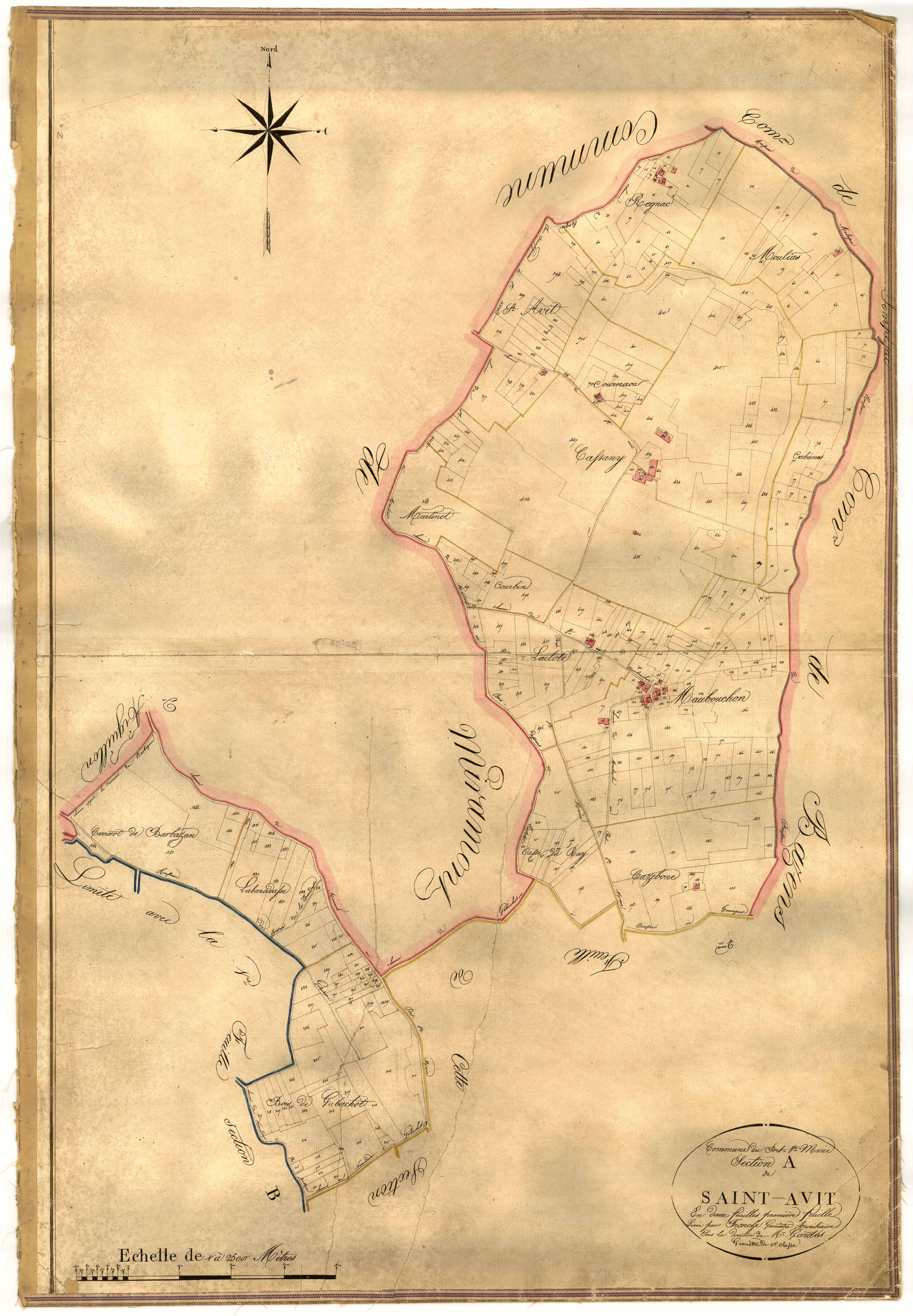 Plan napoléonien-A1 Saint-Avit, Port-Sainte-Marie