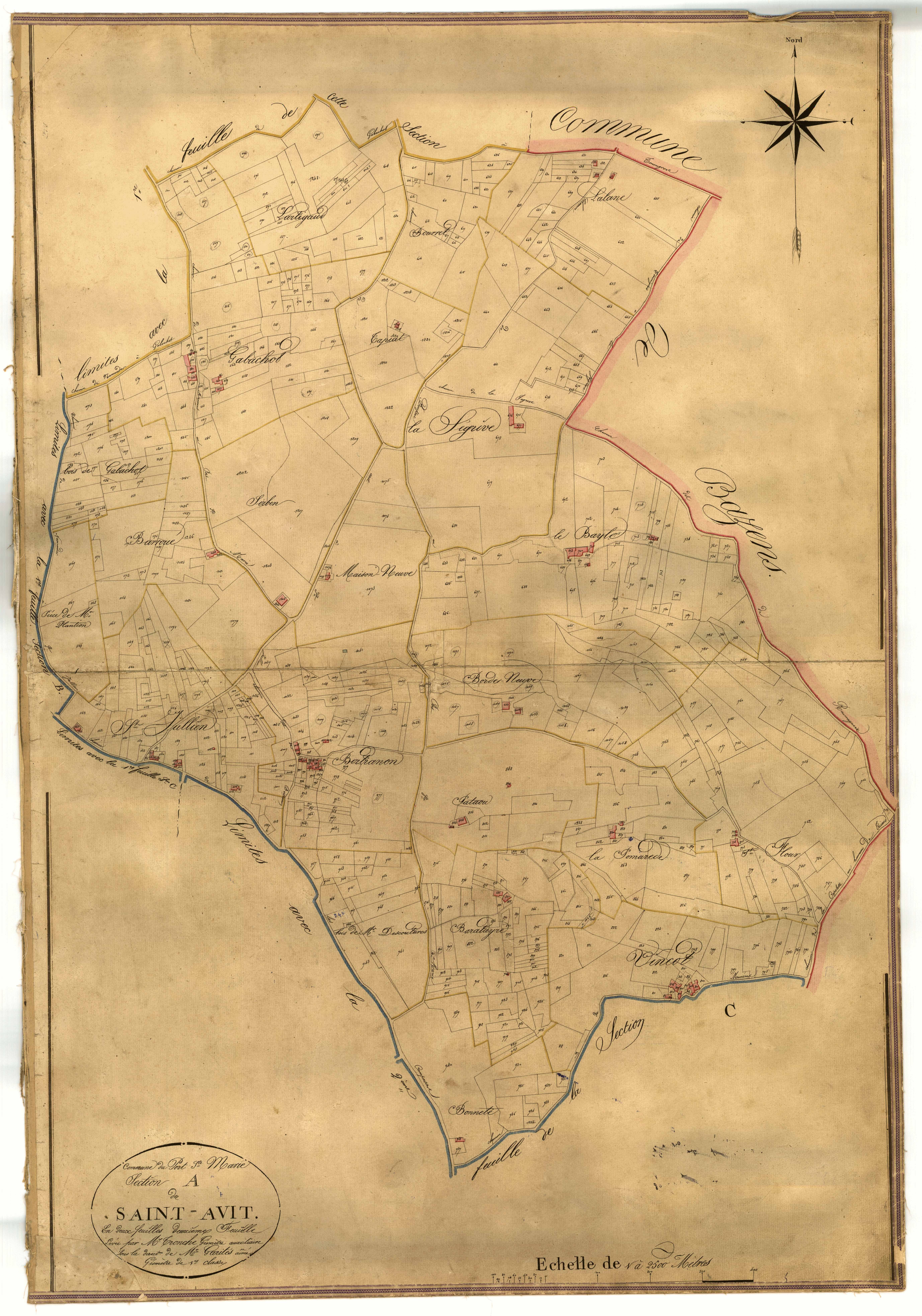 Plan napoléonien-A2 Saint-Avit, Port-Sainte-Marie