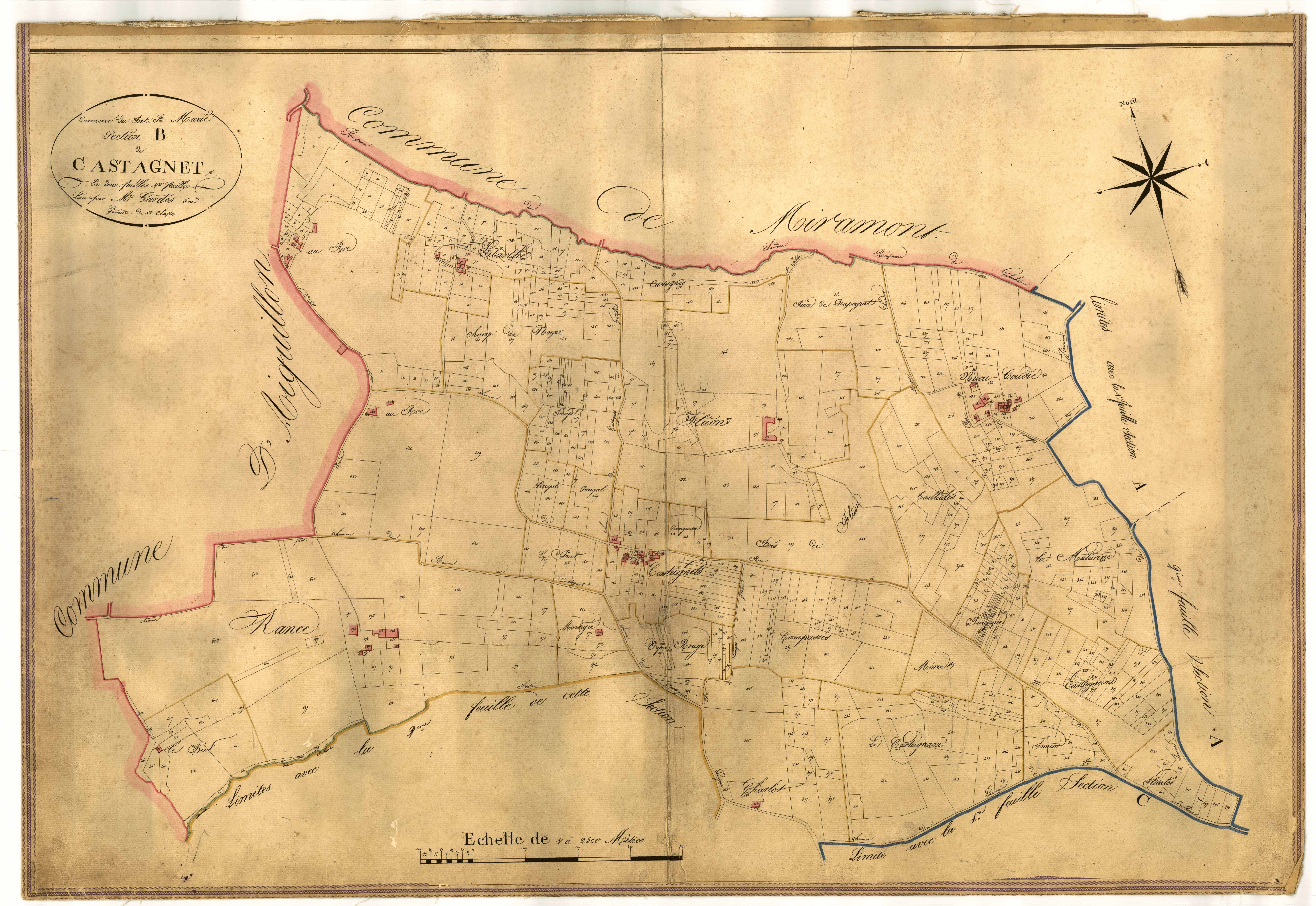 Plan napoléonien-B1 Castagnet, Port-Sainte-Marie