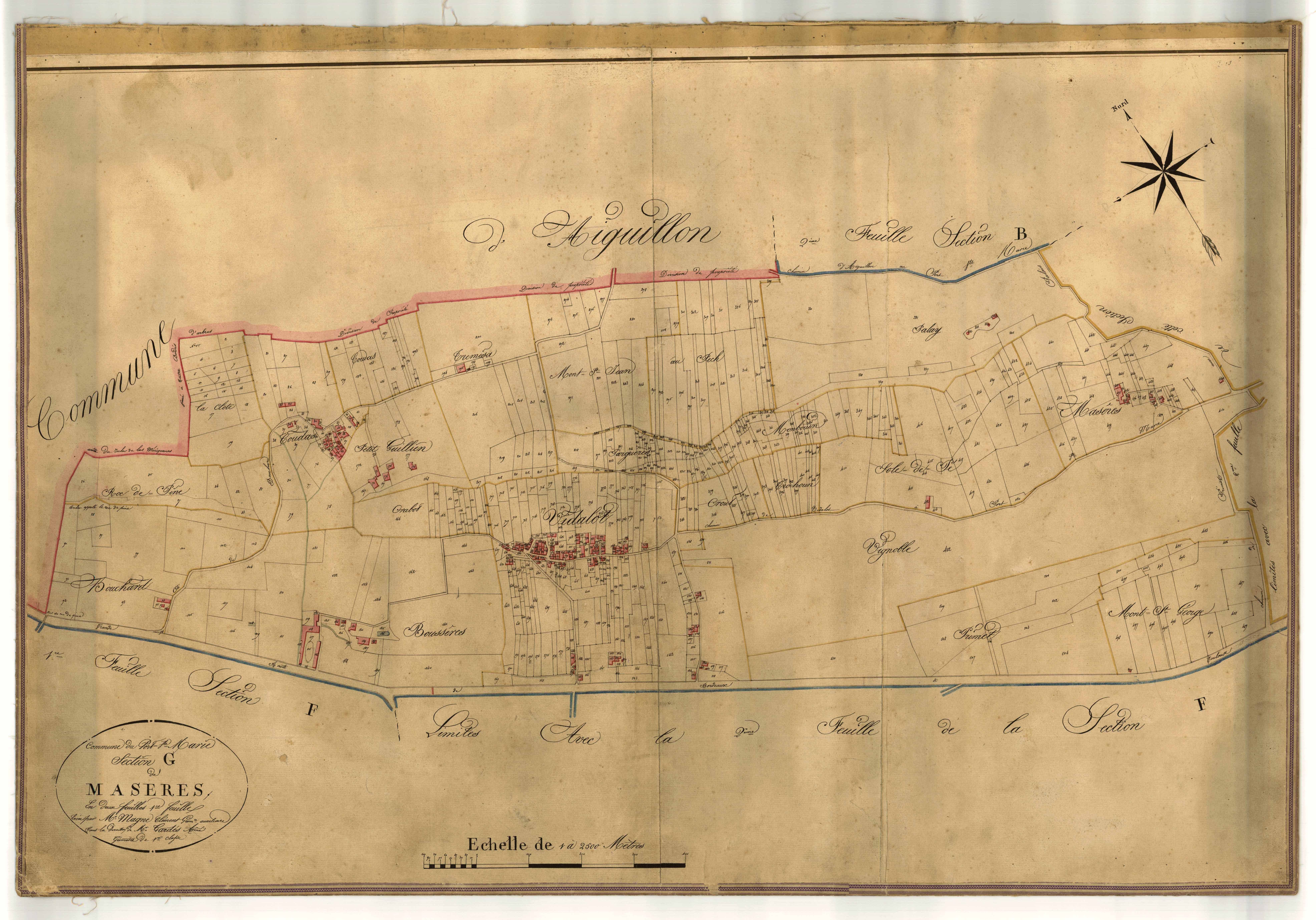 Plan napoléonien-G1 Masères, Port-Sainte-Marie