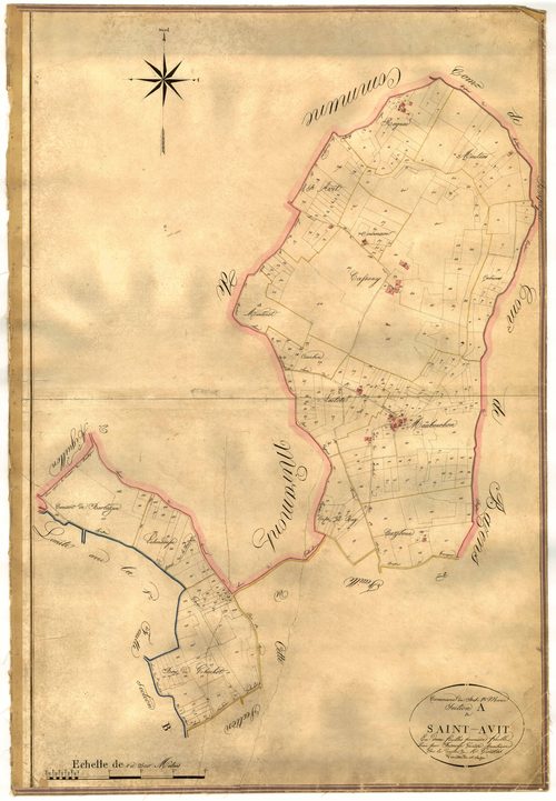 Plan napoléonien-A1 Saint-Avit, Port-Sainte-Marie