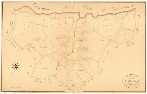 Plan napoléonien, atlas-C1 Arbussan, Poudenas