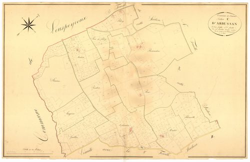 Plan napoléonien, atlas-C2 Arbussan, Poudenas