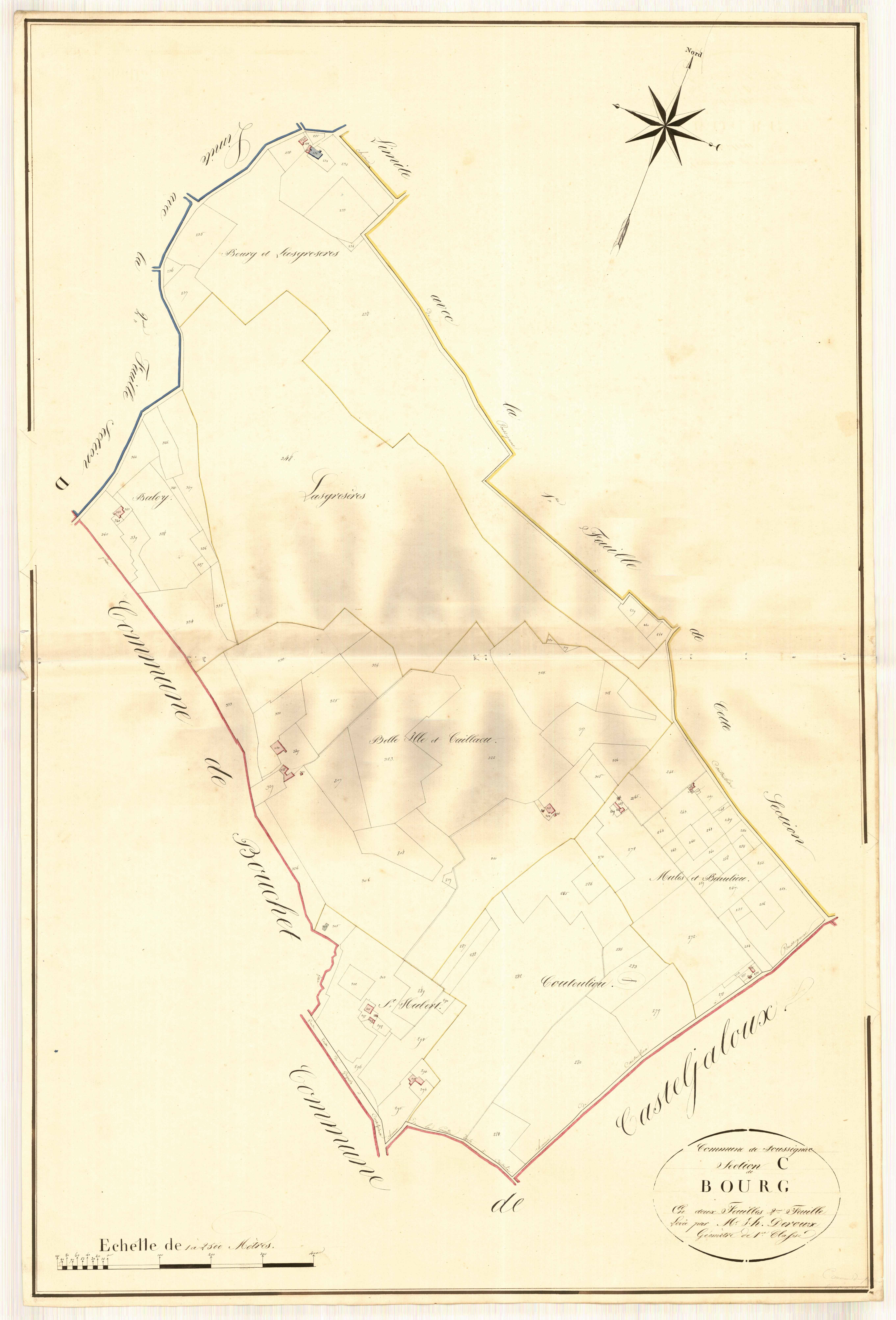 Plan napoléonien, atlas-C2 Boug, Poussignac
