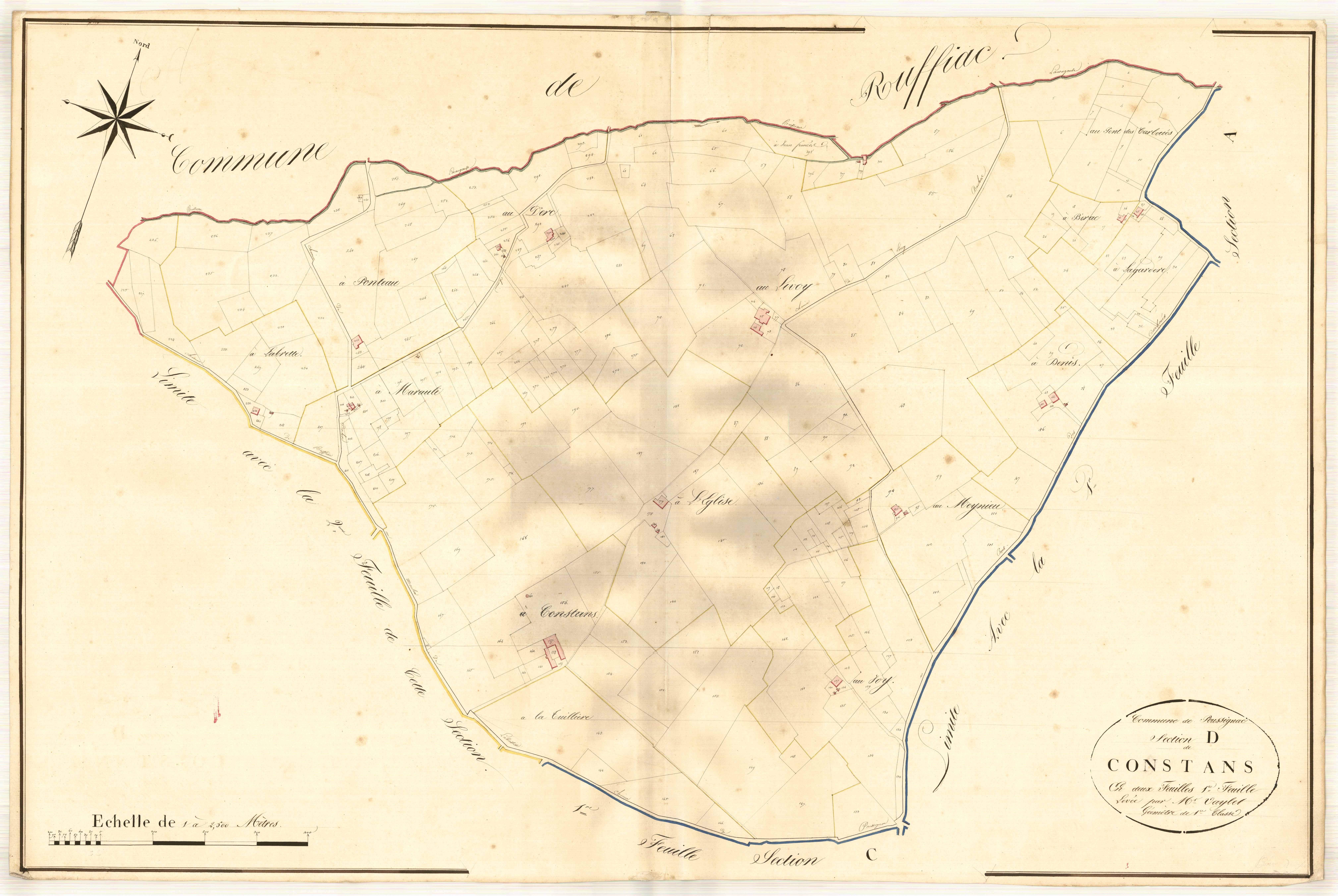 Plan napoléonien, atlas-D1 Constans, Poussignac