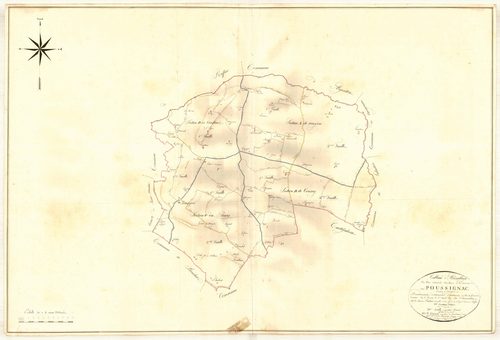 Plan napoléonien, atlas-TA, Poussignac