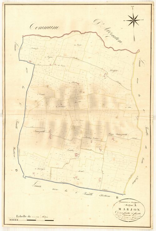 Plan napoléonien, atlas-A1 Marjon, Poussignac