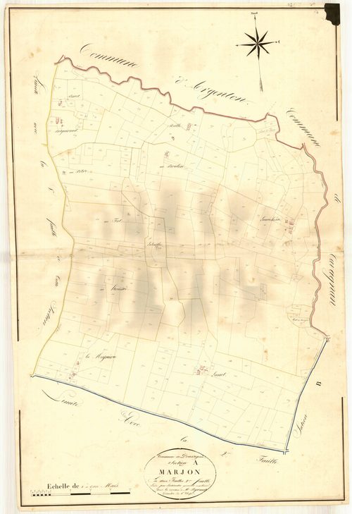 Plan napoléonien, atlas-A2 Marjon, Poussignac
