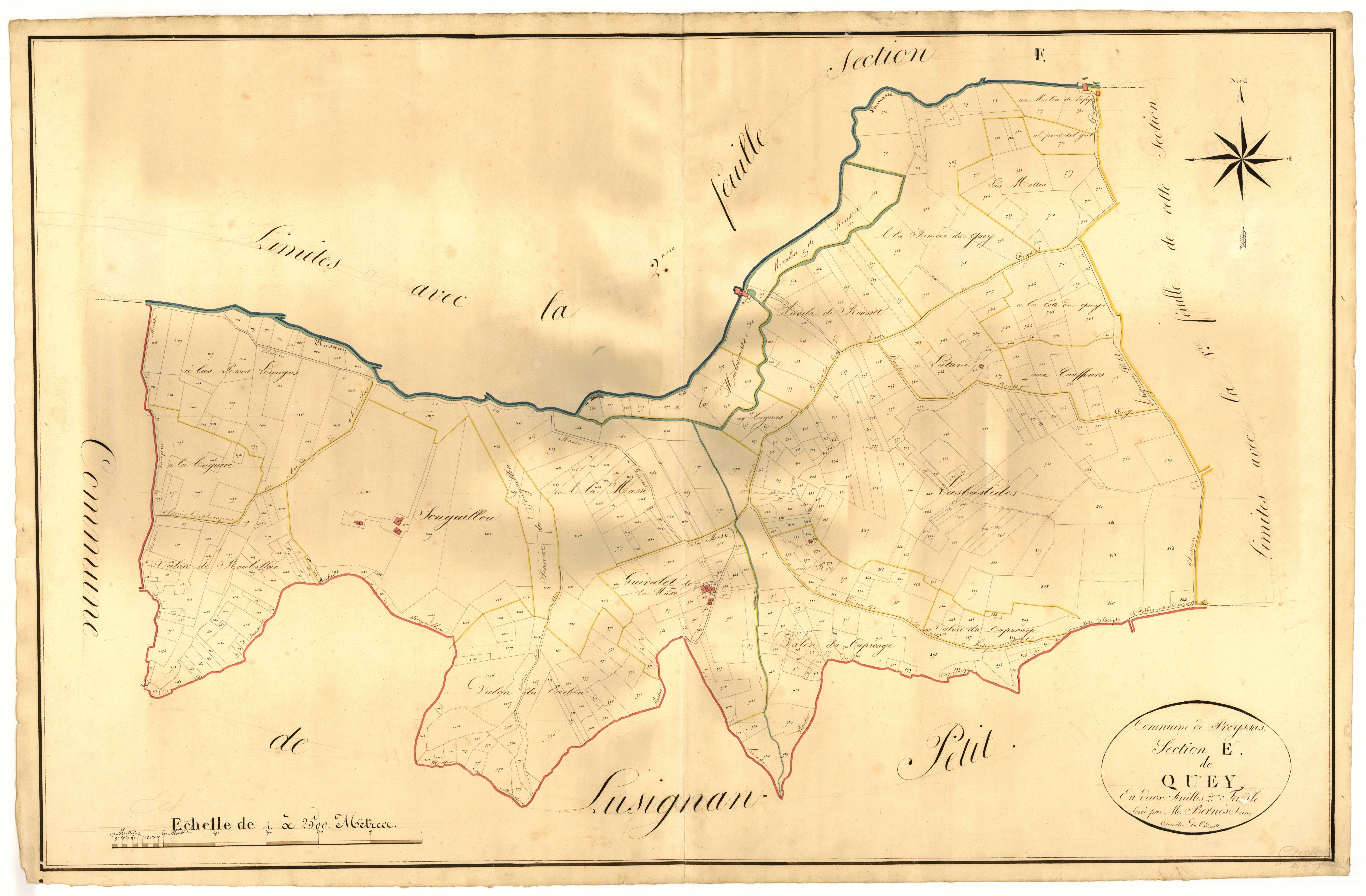Plan napoléonien, atlas-E2 Quey, Prayssas