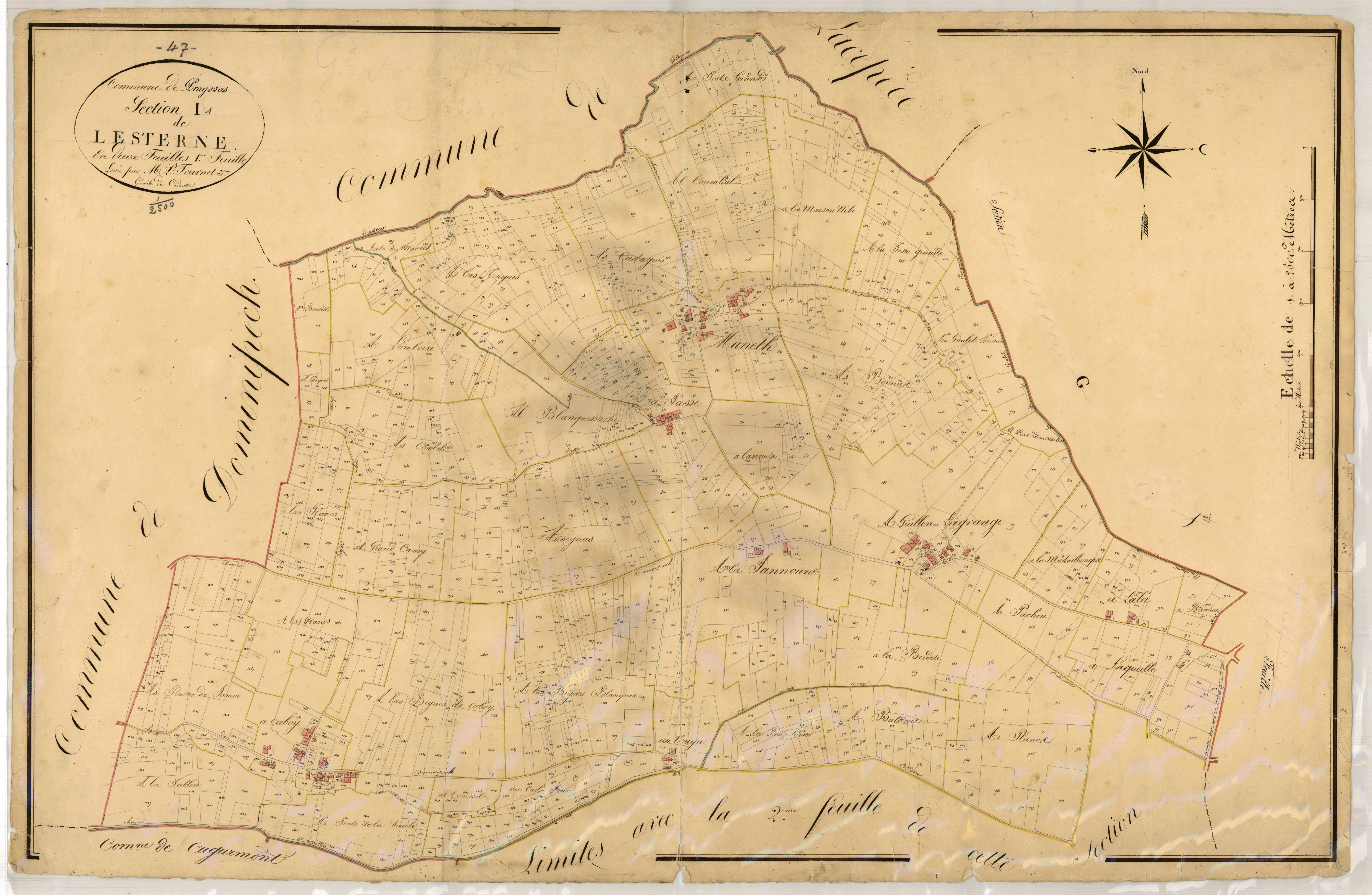 Plan napoléonien, atlas-I1 Lesterne, Prayssas