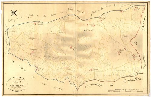 Plan napoléonien, atlas-C Castillon, Prayssas