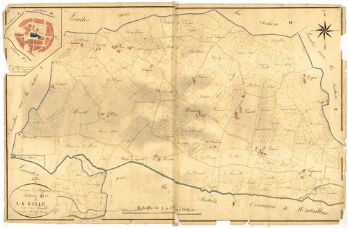 Plan napoléonien, atlas-D La Ville, Prayssas