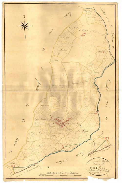 Plan napoléonien, atlas-F2 Cornié, Prayssas