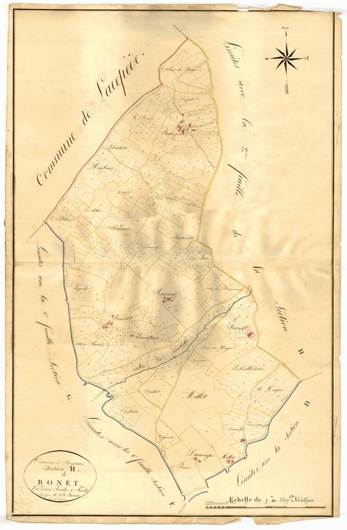 Plan napoléonien, atlas-H1 Bonnet, Prayssas