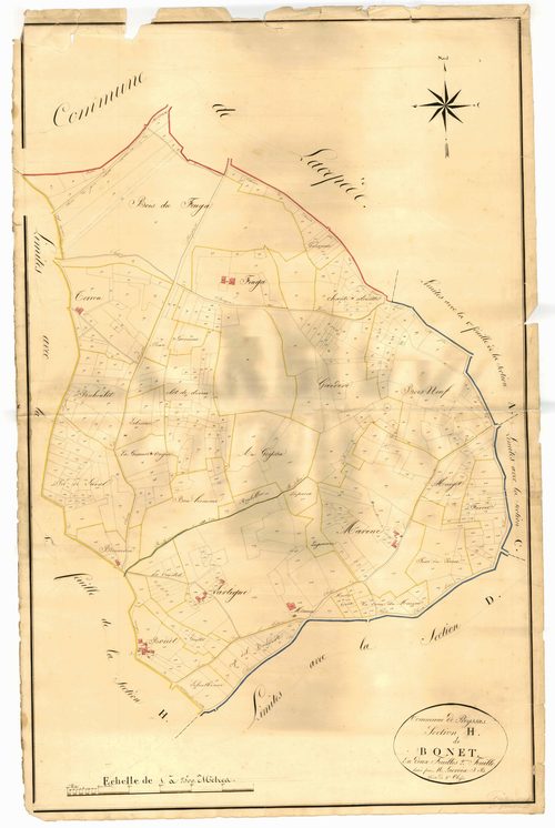Plan napoléonien, atlas-H2 Bonnet, Prayssas