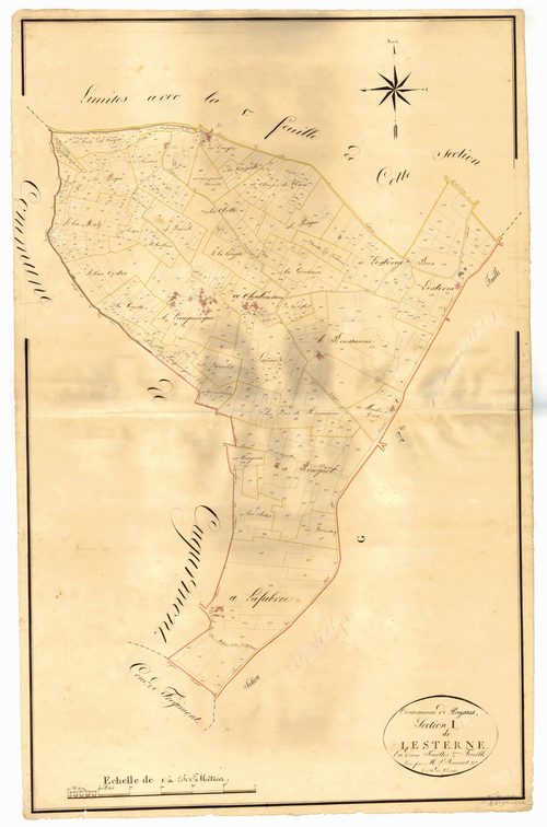 Plan napoléonien, atlas-I2 Lesterne, Prayssas