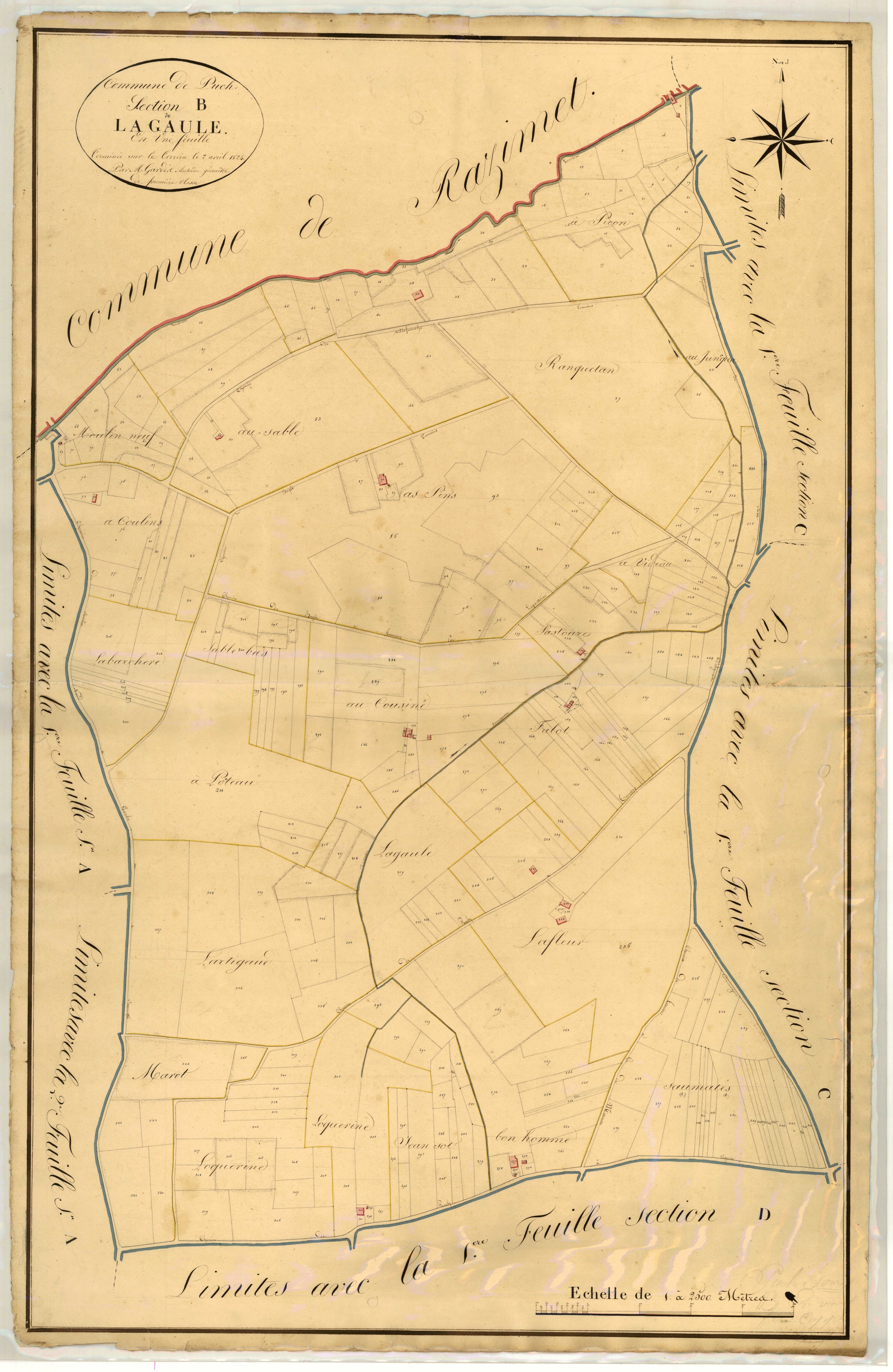 Plan napoléonien, atlas-B La Gaule, Puch-d’Agenais