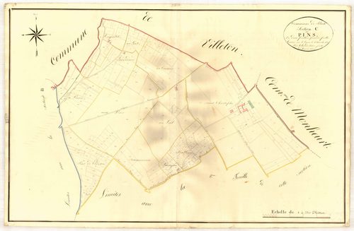 Plan napoléonien, atlas-C1 Les Pins, Puch-d’Agenais