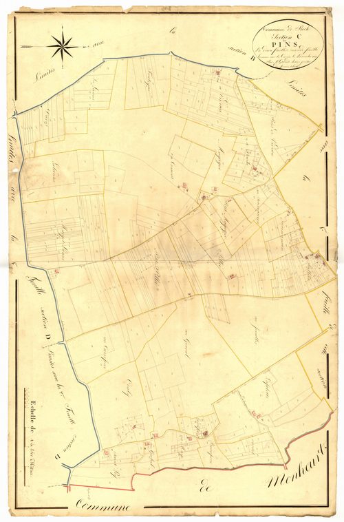 Plan napoléonien, atlas-C2 Les Pins, Puch-d’Agenais