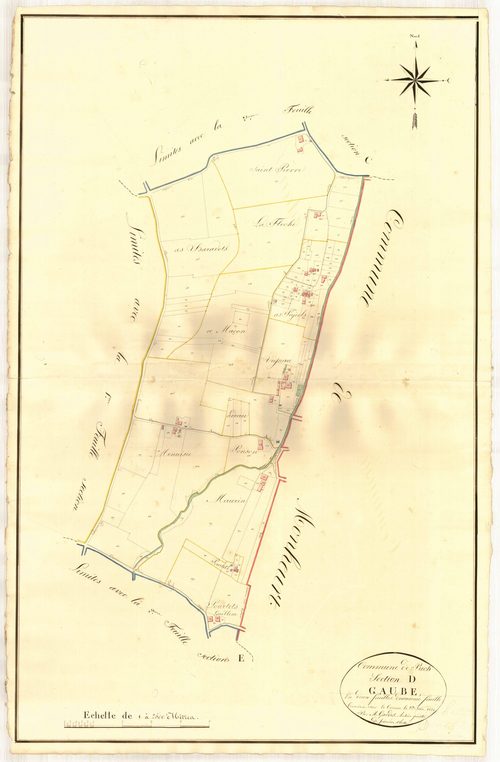 Plan napoléonien, atlas-D2 Gaube, Puch-d’Agenais