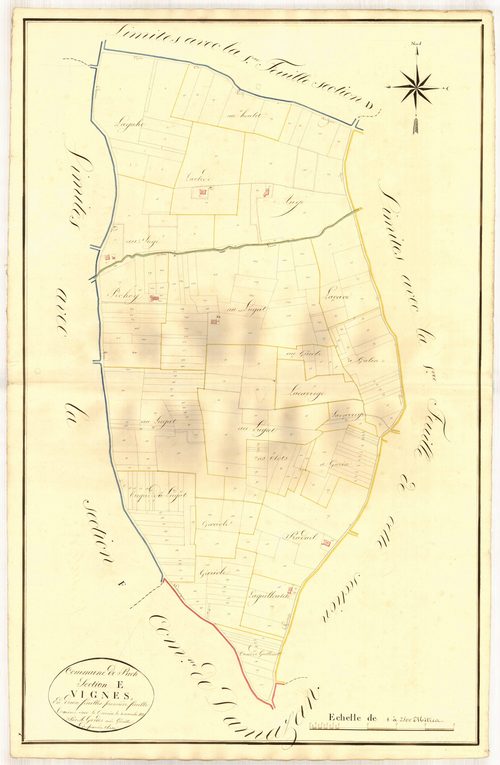 Plan napoléonien, atlas-E1 Vignes, Puch-d’Agenais