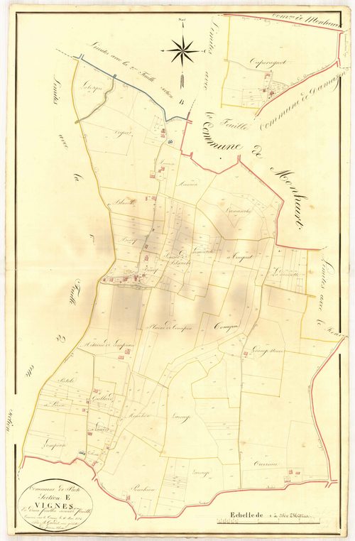 Plan napoléonien, atlas-E2 Vignes, Puch-d’Agenais
