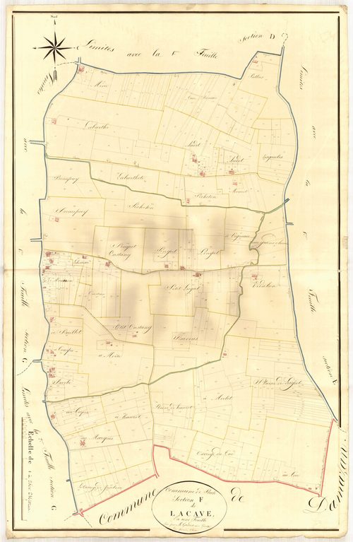 Plan napoléonien, atlas-F La Cave, Puch-d’Agenais