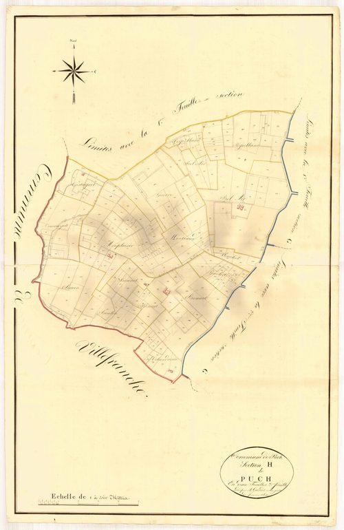 Plan napoléonien, atlas-H2 Puch, Puch-d’Agenais