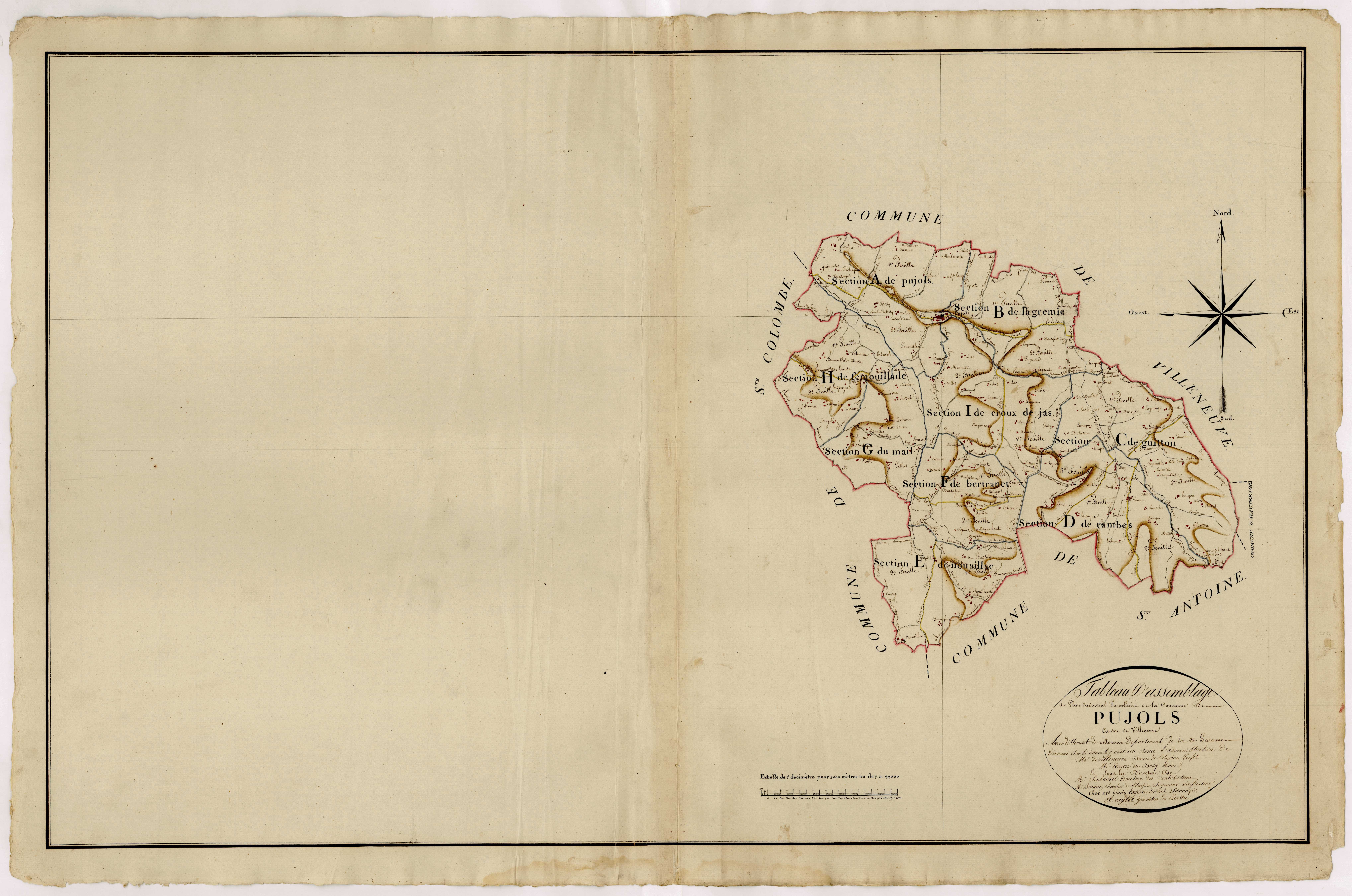 Plan primitif, atlas-TA, Pujols