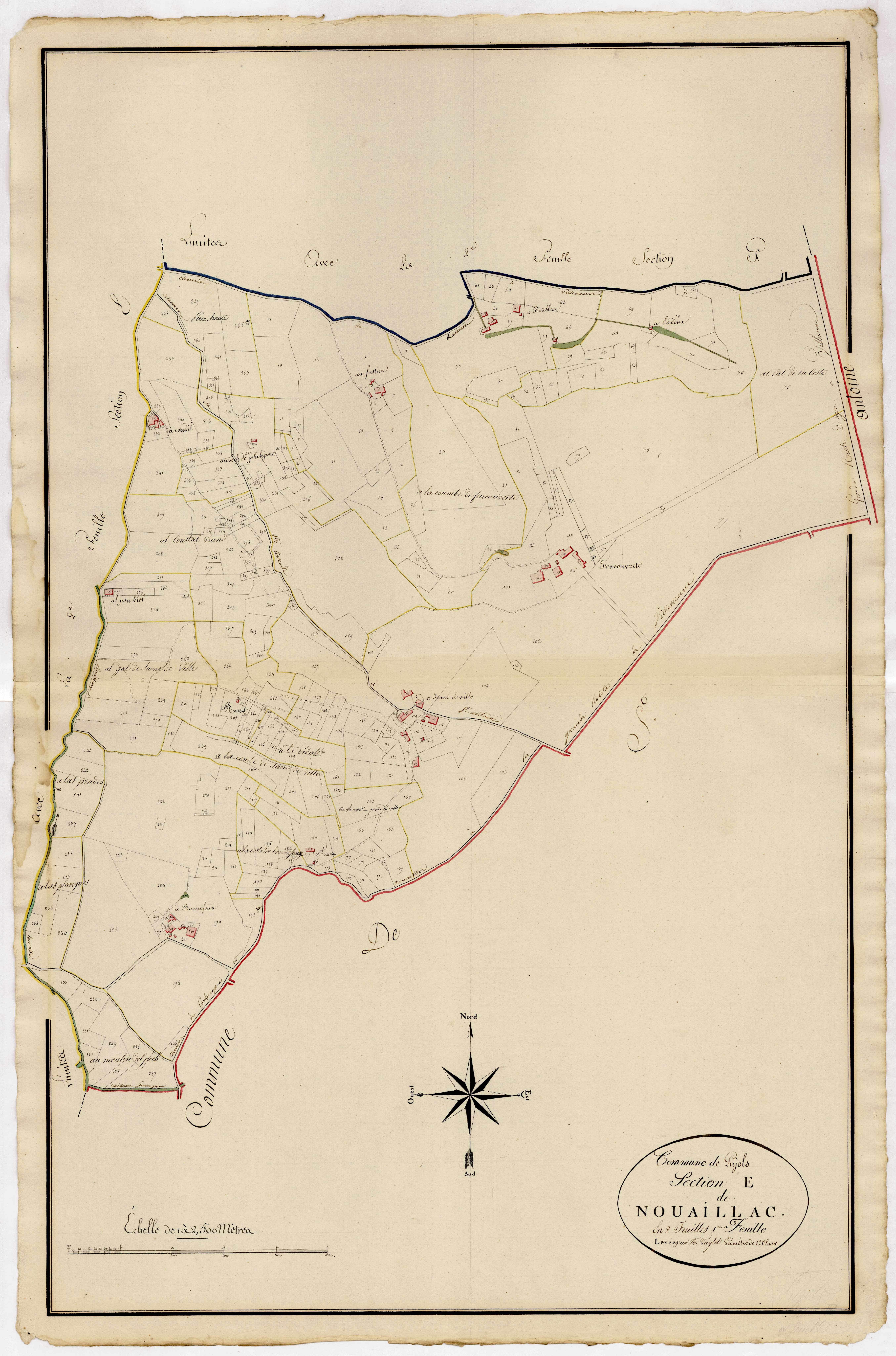 Plan primitif, atlas-E1 Nouaillac, Pujols