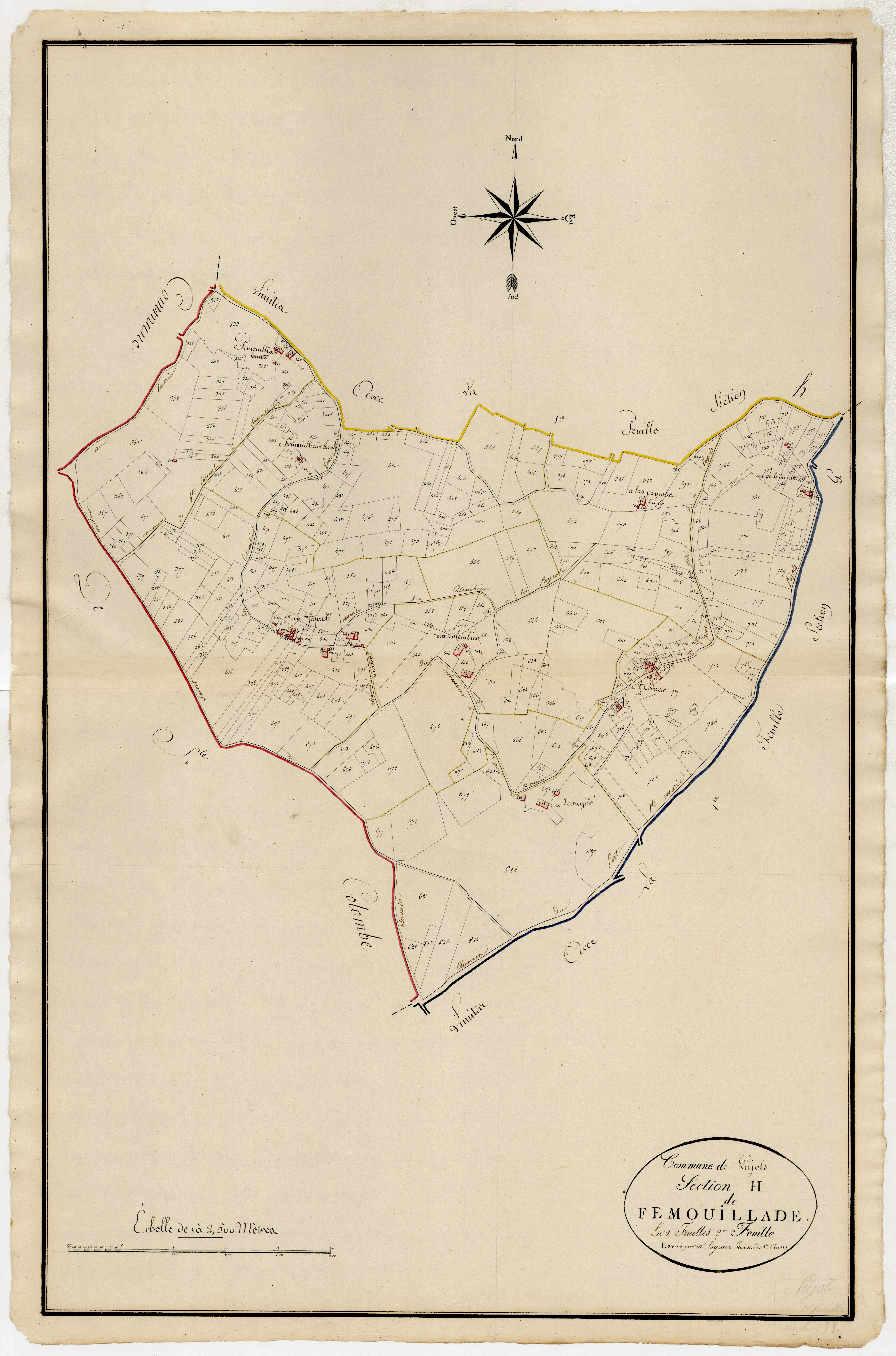Plan primitif, atlas-H2 Femouillade, Pujols