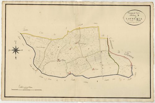 Plan primitif, atlas-B2 Lagremie, Pujols