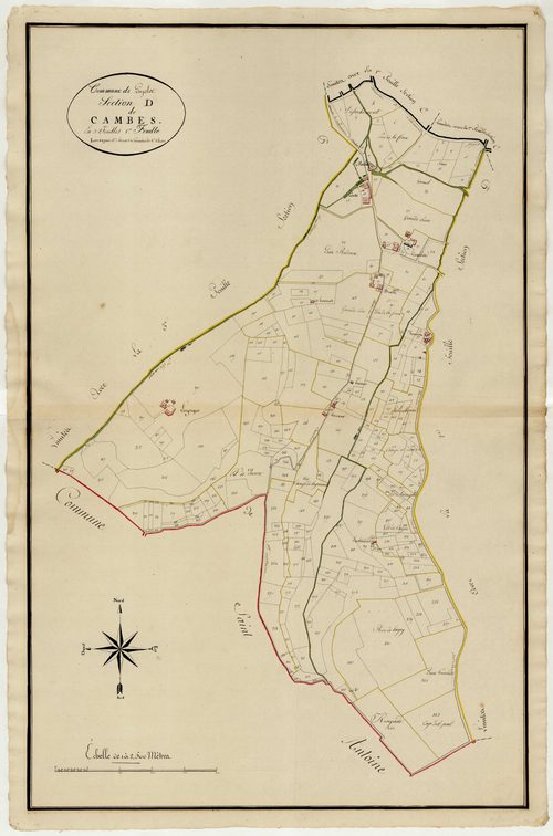 Plan primitif, atlas-D1 Cambes, Pujols