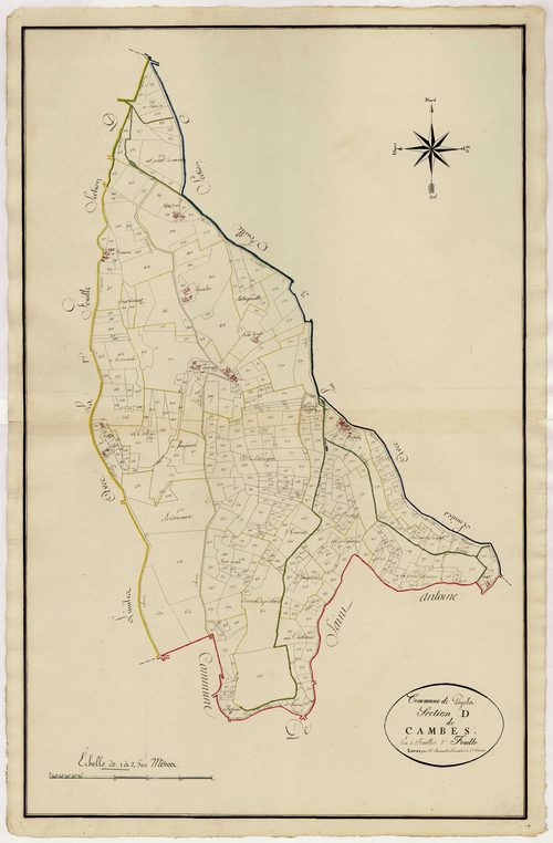 Plan primitif, atlas-D2 Cambes, Pujols