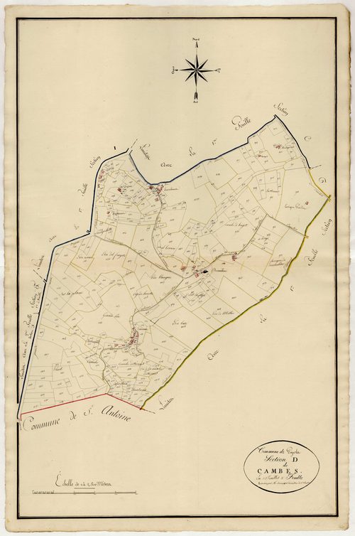 Plan primitif, atlas-D3 Cambes, Pujols