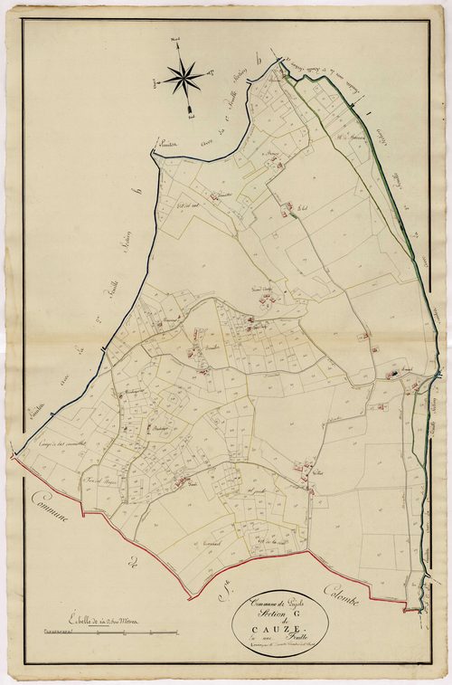 Plan primitif, atlas-G Cauze, Pujols