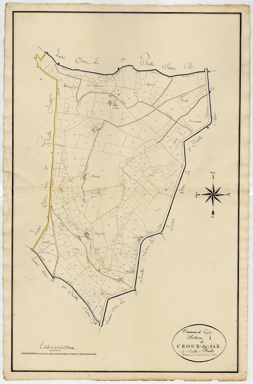 Plan primitif, atlas-H1 Croux-de-Jax, Pujols