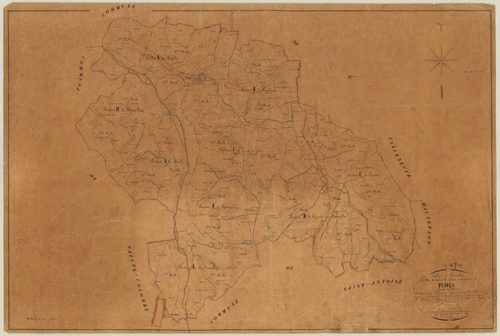 Plan napoléonien, feuille préparatoire-TA, Pujols