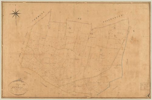 Plan napoléonien, feuille préparatoire-A2 Pujols, Pujols