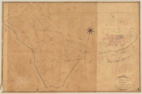 Plan napoléonien, feuille préparatoire-A3 Pujols, Pujols