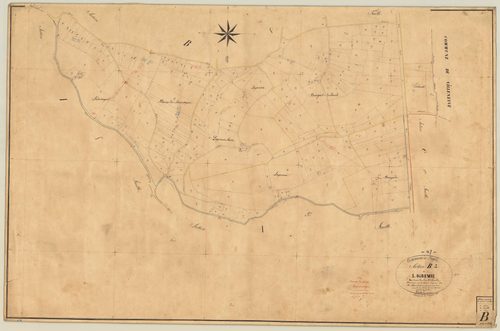 Plan napoléonien, feuille préparatoire-B2 Lagremie, Pujols