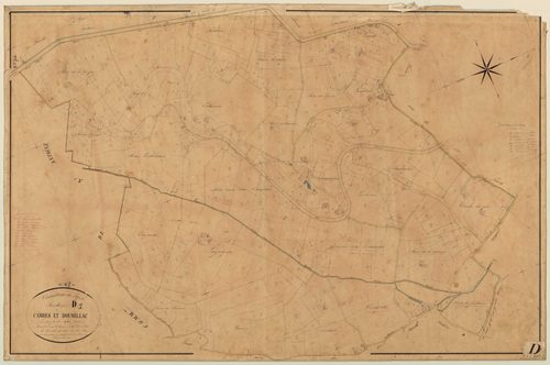 Plan napoléonien, feuille préparatoire-D1 Cambes et Doumillac, Pujols
