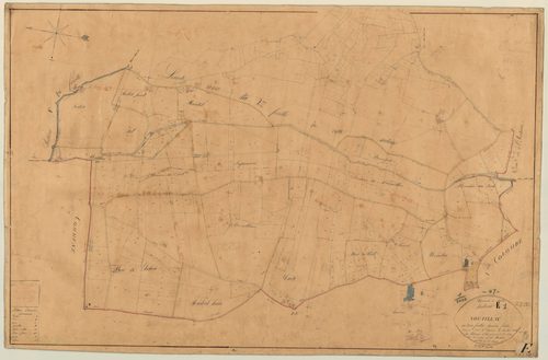 Plan napoléonien, feuille préparatoire-E1 Nouaillac, Pujols