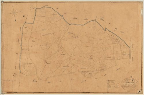 Plan napoléonien, feuille préparatoire-F1 Bertranet, Pujols