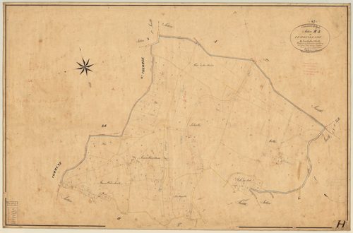 Plan napoléonien, feuille préparatoire-H1 Femouillade, Pujols