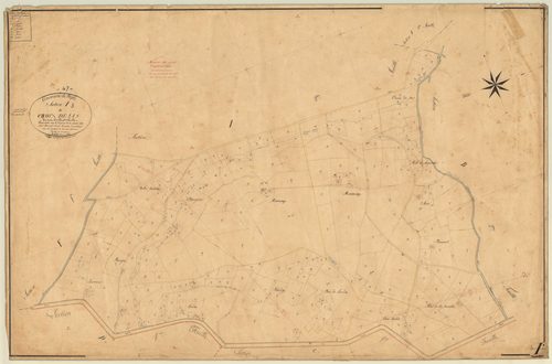 Plan napoléonien, feuille préparatoire-I3 Croix-de-Jade, Pujols