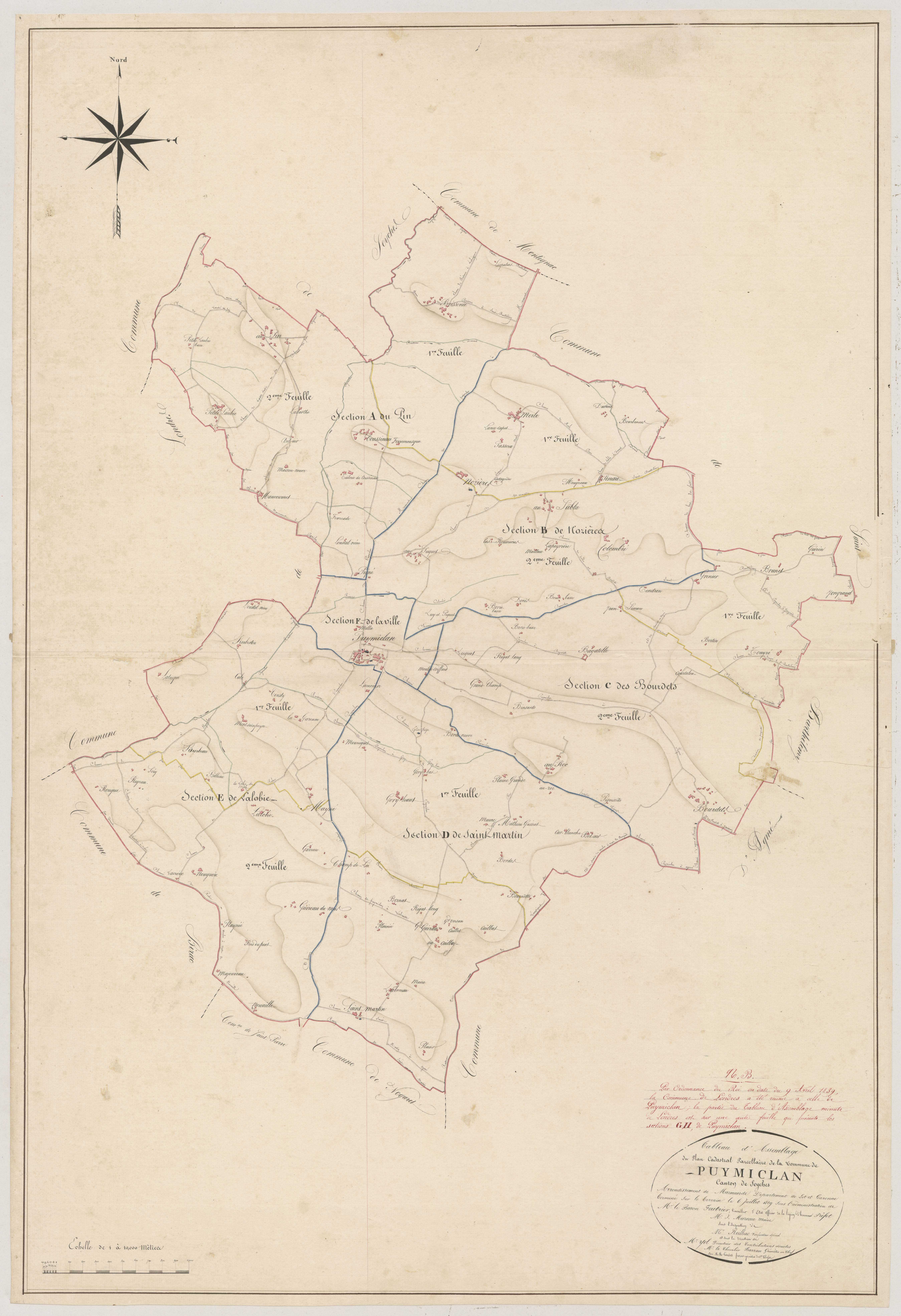 Plan napoléonien, atlas-TA, Puymiclan