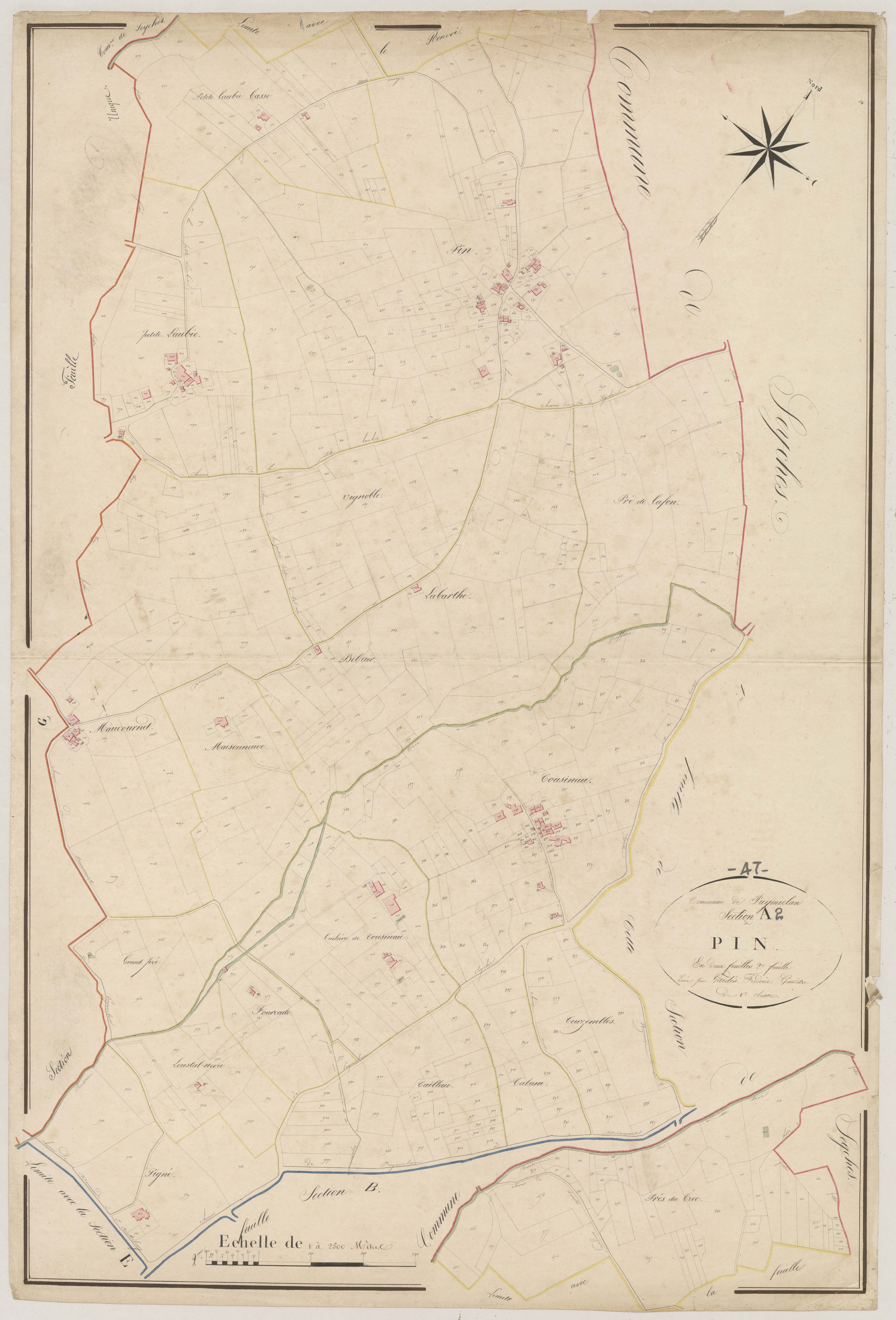 Plan napoléonien, atlas-A2 Pin, Puymiclan