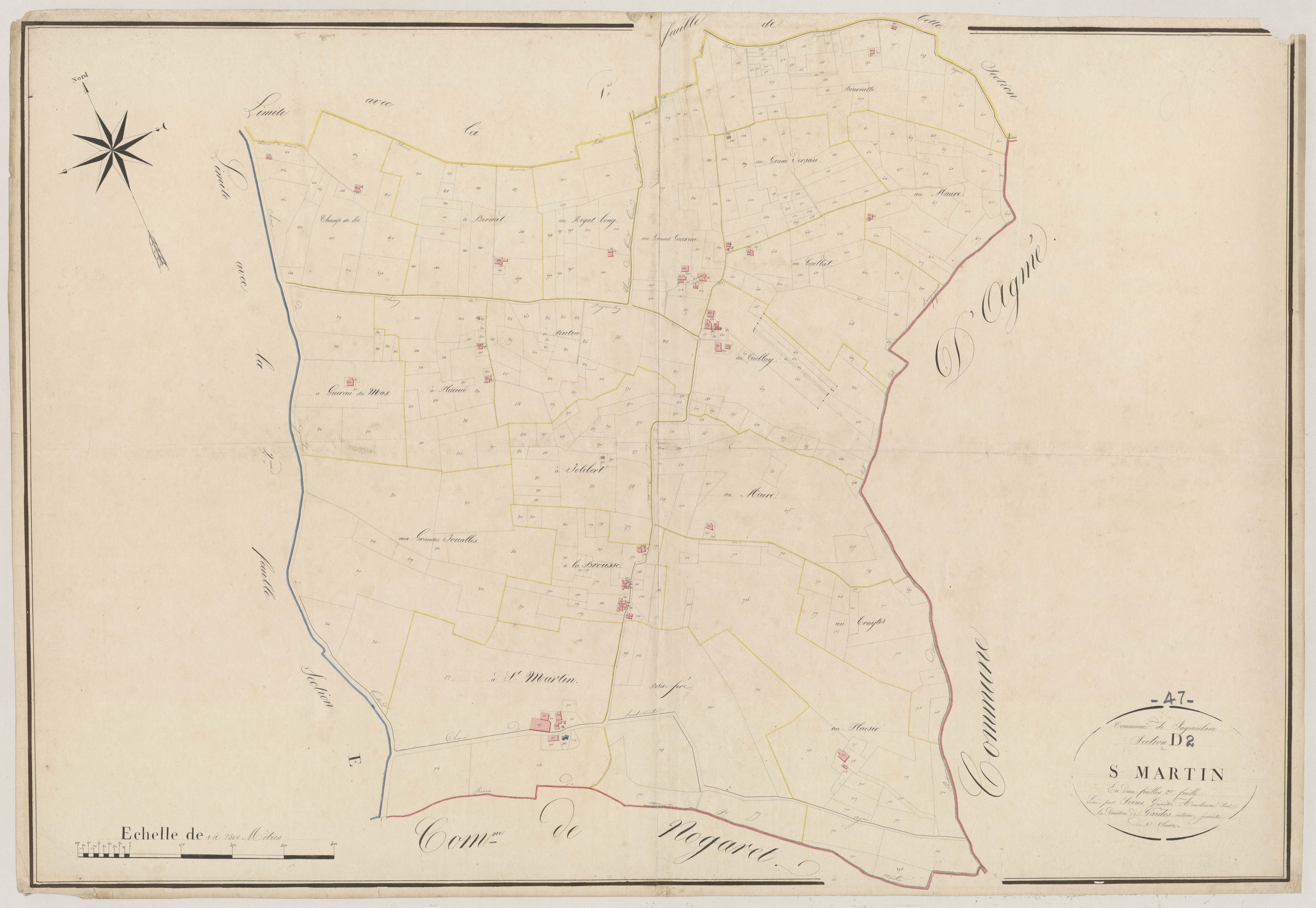 Plan napoléonien, atlas-D2 Saint-Martin, Puymiclan